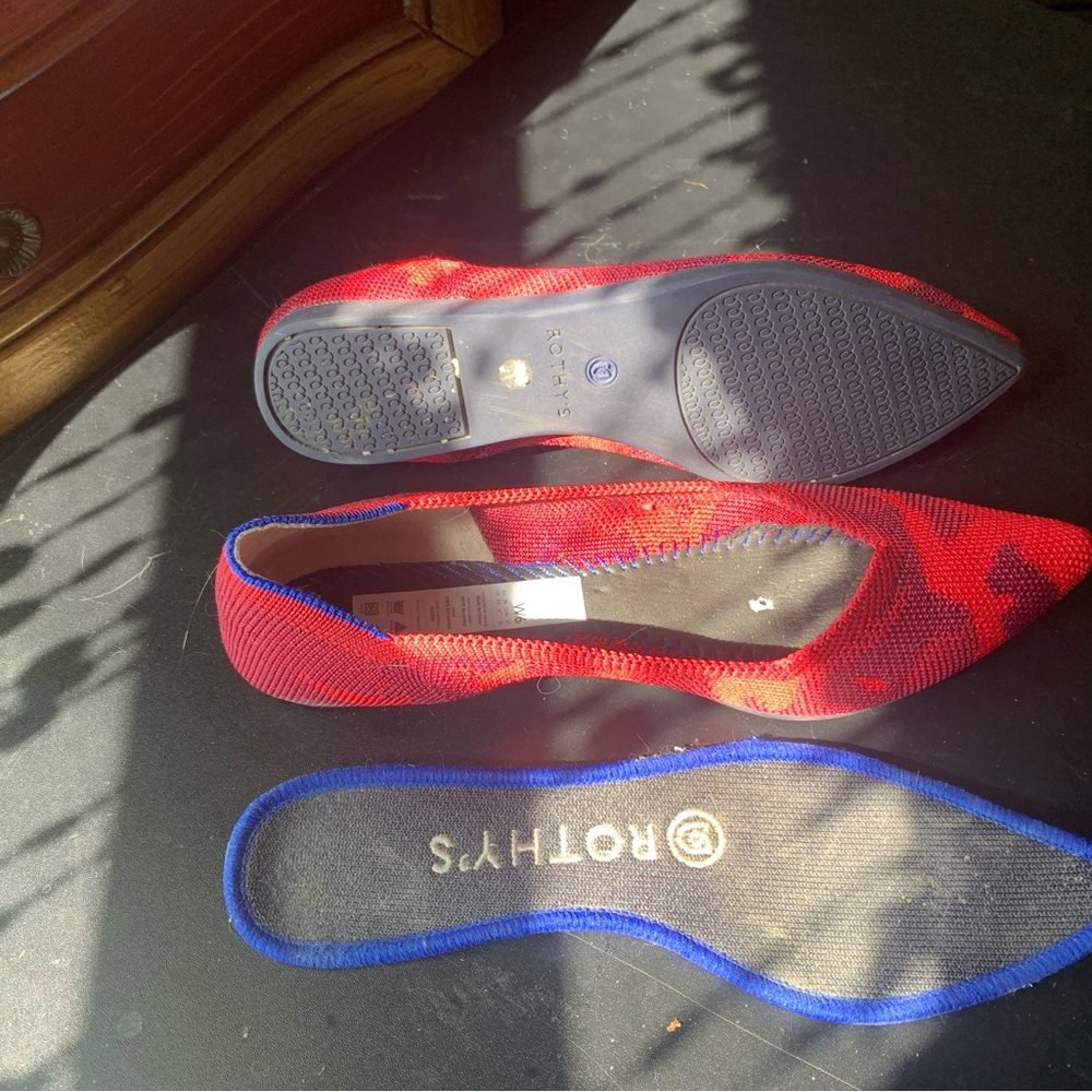 Rothy's Women's Red Flats